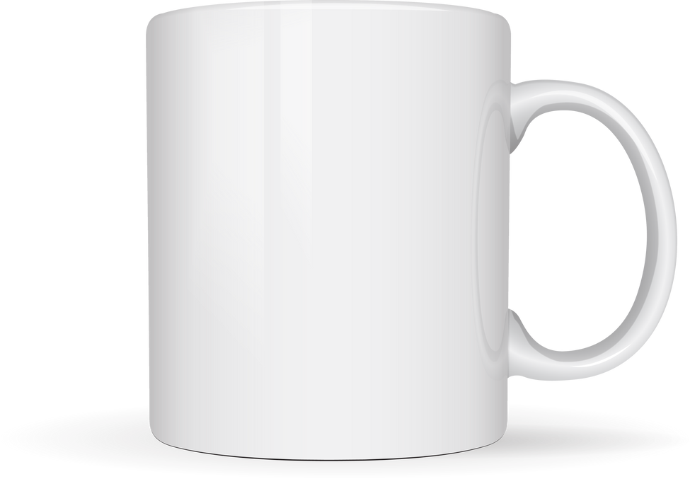 White Mug 3D Render